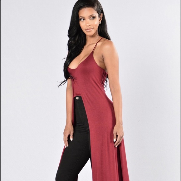 Mykonos Top- Burgundy - Picture 3 of 3